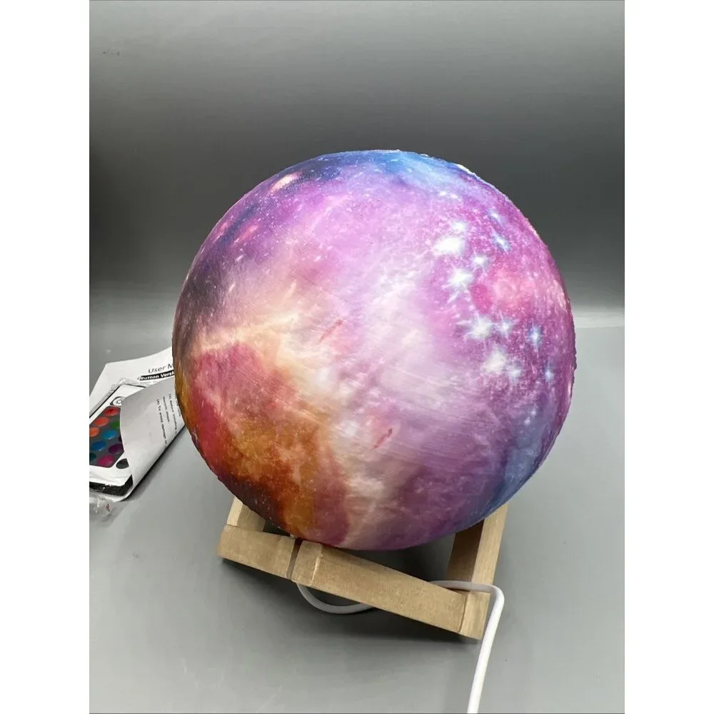 Galaxy Moon Lamp Multi Color USB Remote Touch Night Light & Decor Space Ambiance